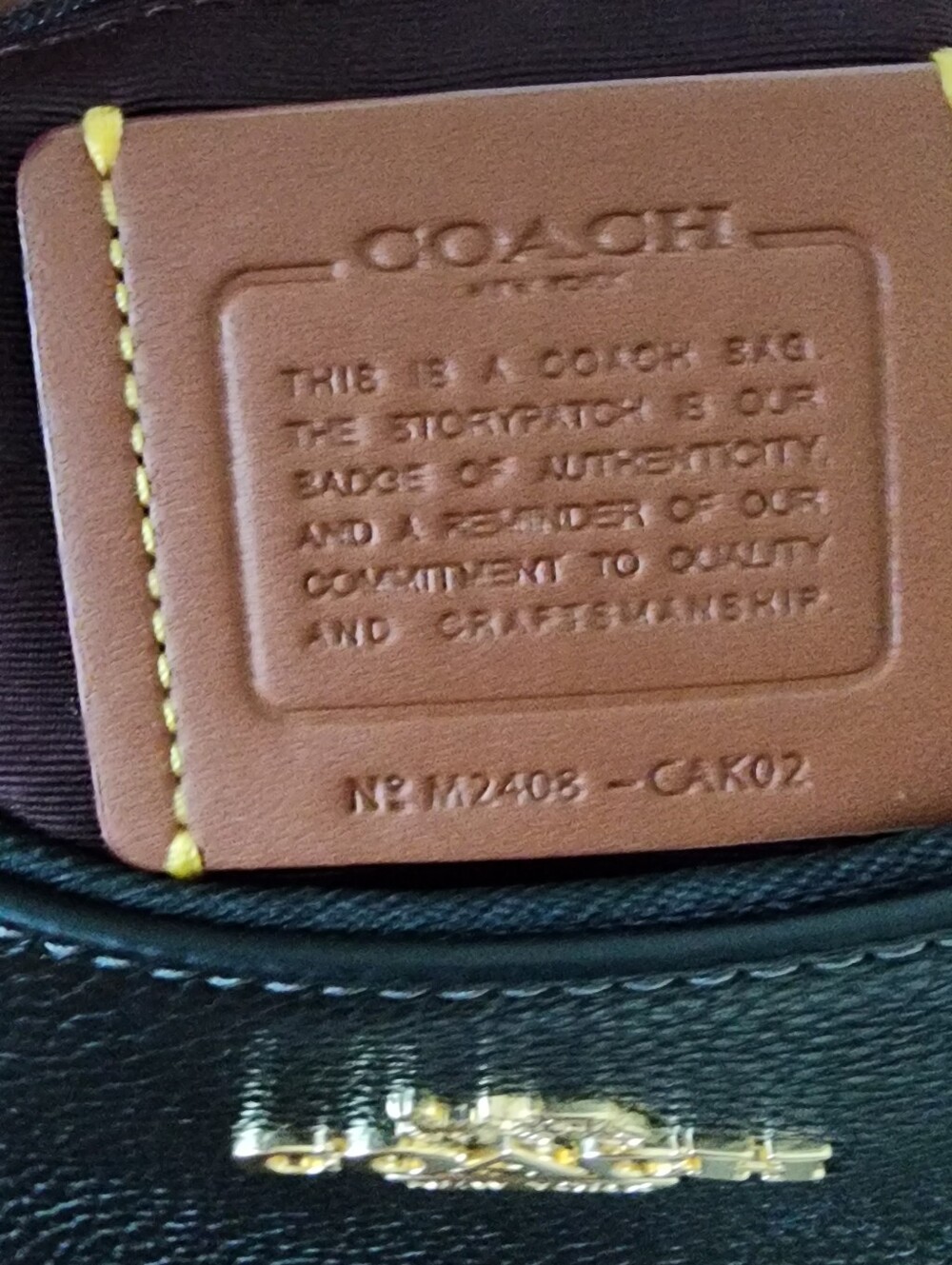 Coach Terri Hobo and Matching Wallet with Gold Studs - Picture 5 of 5